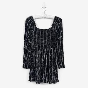 Paige Palmetto Mini Dress Size S Black Granite Oakwood Floral Boho Chic Romantic